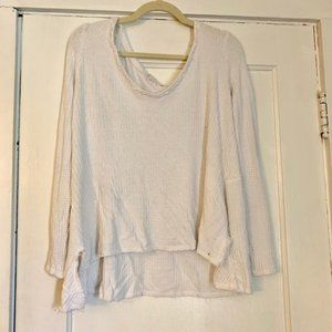Waffle Sweater Top (Medium)